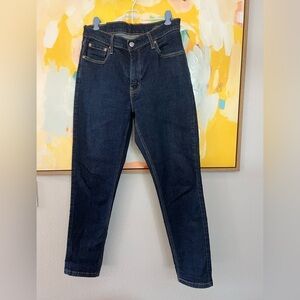 Levi's Dark Blue Straight Jeans